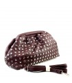 BOLSO VESTIR TACHUELAS KMV309413 BURDEOS