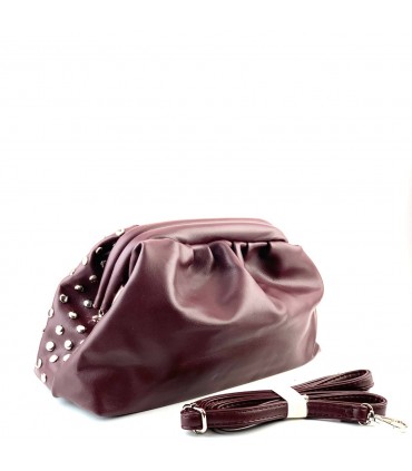 BOLSO VESTIR TACHUELAS KMV309413 BURDEOS