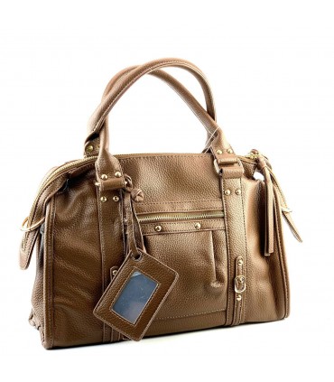 BOLSO MANO Y BANDOLERA CTS73723 MARRON