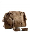 BOLSO MANO Y BANDOLERA CTS73723 MARRON