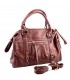 BOLSO MANO Y BANDOLERA CTS73723 GRANATE