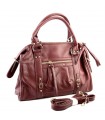 BOLSO MANO Y BANDOLERA CTS73723 GRANATE