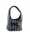 BOLSO POLIPIEL TACHUELAS BFY27999 NEGRO