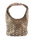 BOLSO POLIPIEL TACHUELAS BFY27999 KHAKI