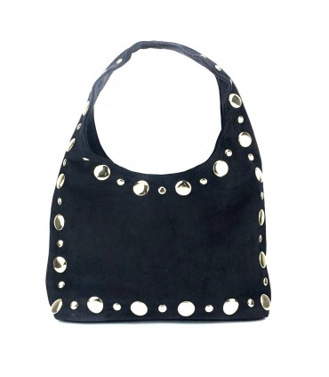 BOLSO ANTE TACHUELAS KMV309490 NEGRO