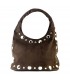 BOLSO ANTE TACHUELAS KMV309490 CAFE
