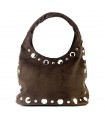 BOLSO ANTE TACHUELAS KMV309490 CAFE