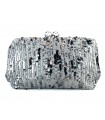 BOLSO LENTEJUELAS AST20686 4 PLATA