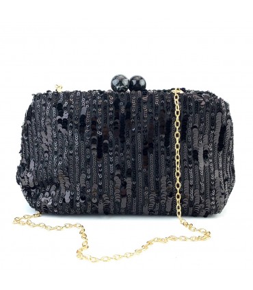BOLSO LENTEJUELAS AST20686 1 NEGRO