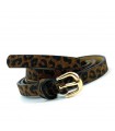 CINTURON LEOPARDO FINO ADYC257009-1 MARRON
