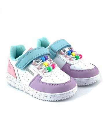 ZAPATILLA JOMA COLORES PIPE JR 2616 WHITE PURPLE BLUE
