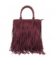BOLSO FLECOS Y ASAS CON TACHUELAS KMV309428 BURDEOS