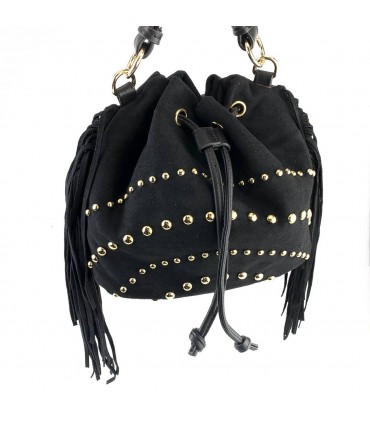 BANDOLERA FLECOS ANTELINA JYL68043 NEGRO
