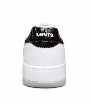 ZAPATILLA LEVIS KELLY BLANCO NEGRO GLITTER