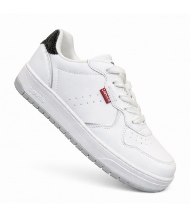 ZAPATILLA LEVIS KELLY BLANCO NEGRO GLITTER