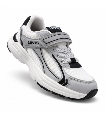 ZAPATILLA LEVIS CURTIS VELCRO SILVER