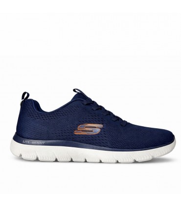 ZAPATILLA SKECHERS SUMMITS 232963 NAVY ORANGE