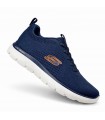 ZAPATILLA SKECHERS SUMMITS 232963 NAVY ORANGE