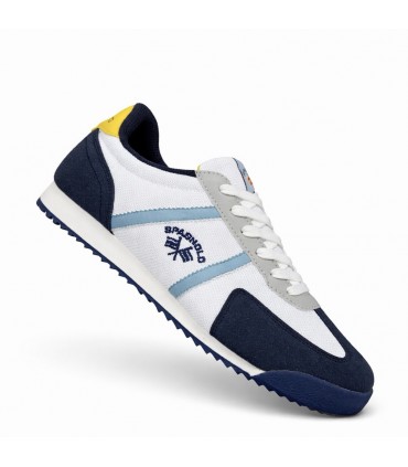 ZAPATILLA SPAGNOLO RAYAS 40060 BLANCO MARINO