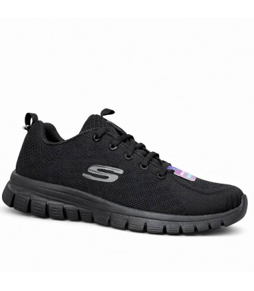 ZAPATILLA SKECHERS GET CONNECTED BBK 12615 BLACK