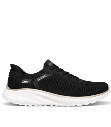 ZAPATILLA SKECHERS ELASTICOS BOBS CURRENT MUSE 117497 BLACK GOLD