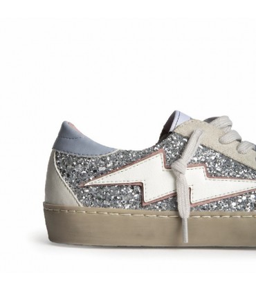 ZAPATILLA GLITTER RAYO M6022 PLATA