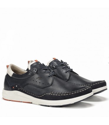 ZAPATO FLUCHOS PIEL F1986 OCEANO