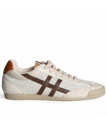 ZAPATILLA CORINA REJILLA M6035 BEIGE CAFE