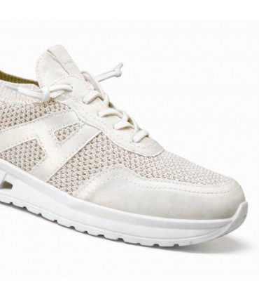 ZAPATILLA CALCETIN AMARPIES  LETRA AMD30014 PLATINO