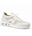 ZAPATILLA CALCETIN AMARPIES  LETRA AMD30014 PLATINO