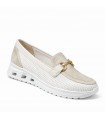 MOCASIN REJILLA AMARPIES AMD30015 PLATINO