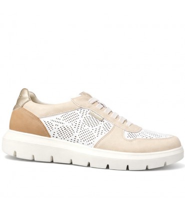ZAPATILLA CONFORT AMARPIES  ELASTICOS AHI30062 COMBI BEIGE