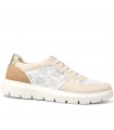 ZAPATILLA CONFORT AMARPIES  ELASTICOS AHI30062 COMBI BEIGE