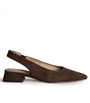 ZAPATO DESTALONADO TACON BAJO M6215 CAFE