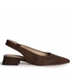 ZAPATO DESTALONADO TACON BAJO M6215 CAFE