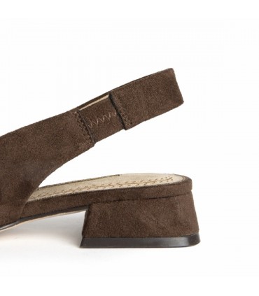 ZAPATO DESTALONADO TACON BAJO M6215 CAFE