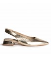 ZAPATO DESTALONADO TACON BAJO M6215 ORO
