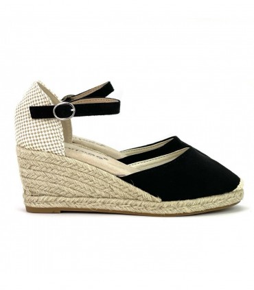 CUÑA CERRADA YUTE AMARPIES ACX26484 NEGRO