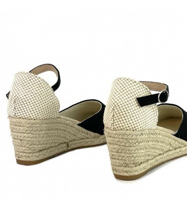 CUÑA CERRADA YUTE AMARPIES ACX26484 NEGRO