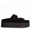 ZUECO PLATAFORMA HEBILLAS M6380 NEGRO