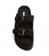 ZUECO PLATAFORMA HEBILLAS M6380 NEGRO