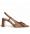 ZAPATO TACON RASO LAZO CORINA M6255 MOKA