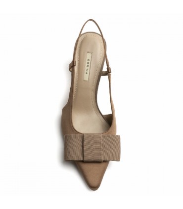 ZAPATO TACON RASO LAZO CORINA M6255 MOKA