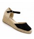CUÑA CERRADA BAJA YUTE AMARPIES ACX26481 NEGRO