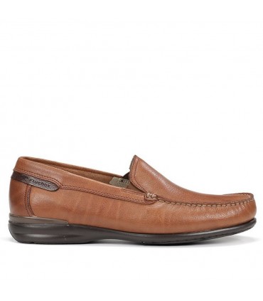 ZAPATO MOCASIN FLUCHOS ORION 8682 CUERO TABACO