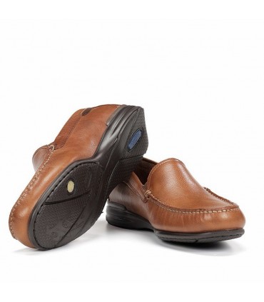 ZAPATO MOCASIN FLUCHOS ORION 8682 CUERO TABACO