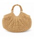 BOLSO RAFIA ASAS TIPO MADERA BNBN3622 KHAKI
