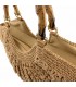 BOLSO RAFIA ASAS TIPO MADERA BNBN3622 KHAKI
