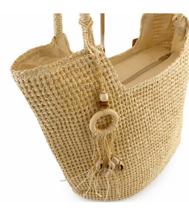 BOLSO RAFIA HCZZ-0038 BEIGE