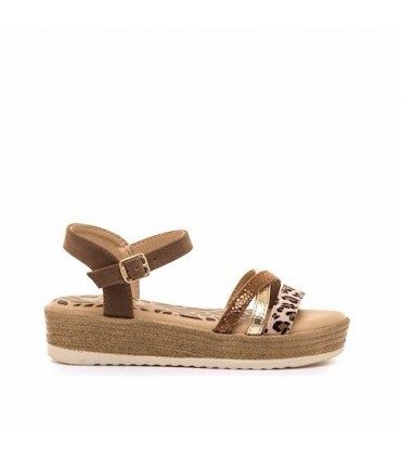 SANDALIA PLATAFORMA MUSTANG 49080 BROWN